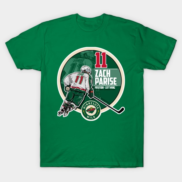 Zach Parise - Minnesota Wild T-Shirt by EvanDeCiren